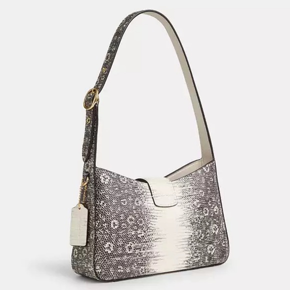 SOLD! Coach Lizard Embossed Eliza Shoulder Bag - Picture 2 of 7
